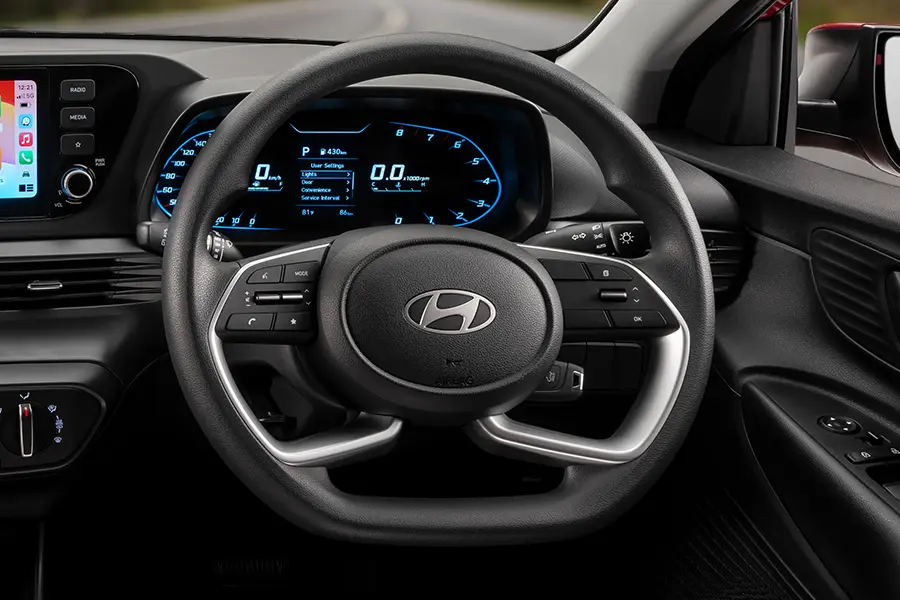 i20_Interior 900 x 600 Steering Wheel